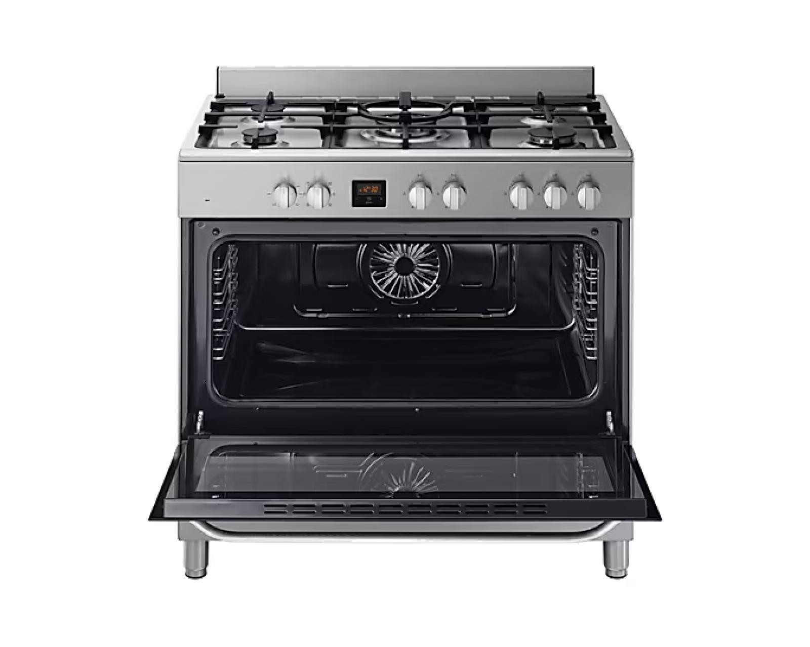 Samsung Stainless Steel Finish 5-platewith Triple Flame Wok PlateNY90T5010SS