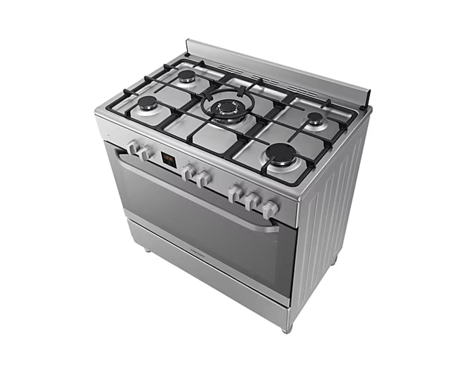 Samsung Stainless Steel Finish 5-platewith Triple Flame Wok PlateNY90T5010SS