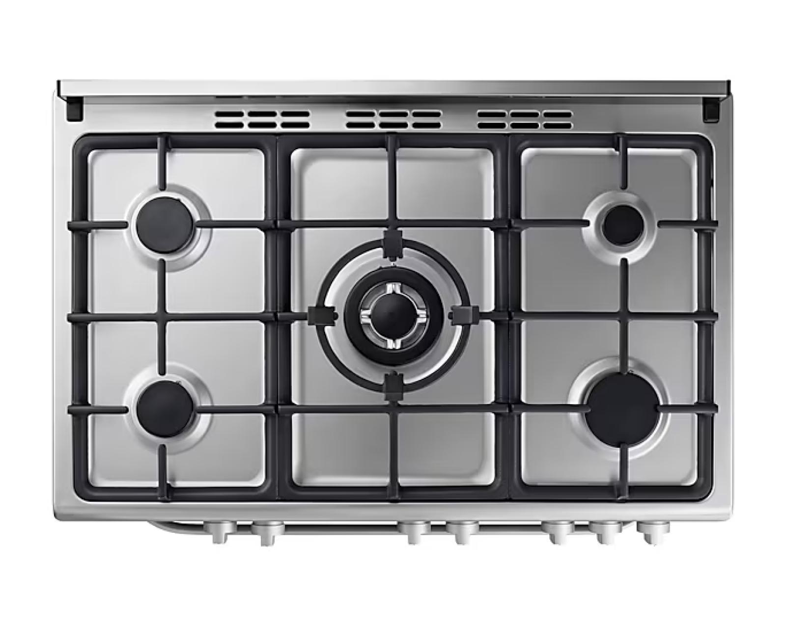 Samsung Stainless Steel Finish 5-platewith Triple Flame Wok PlateNY90T5010SS