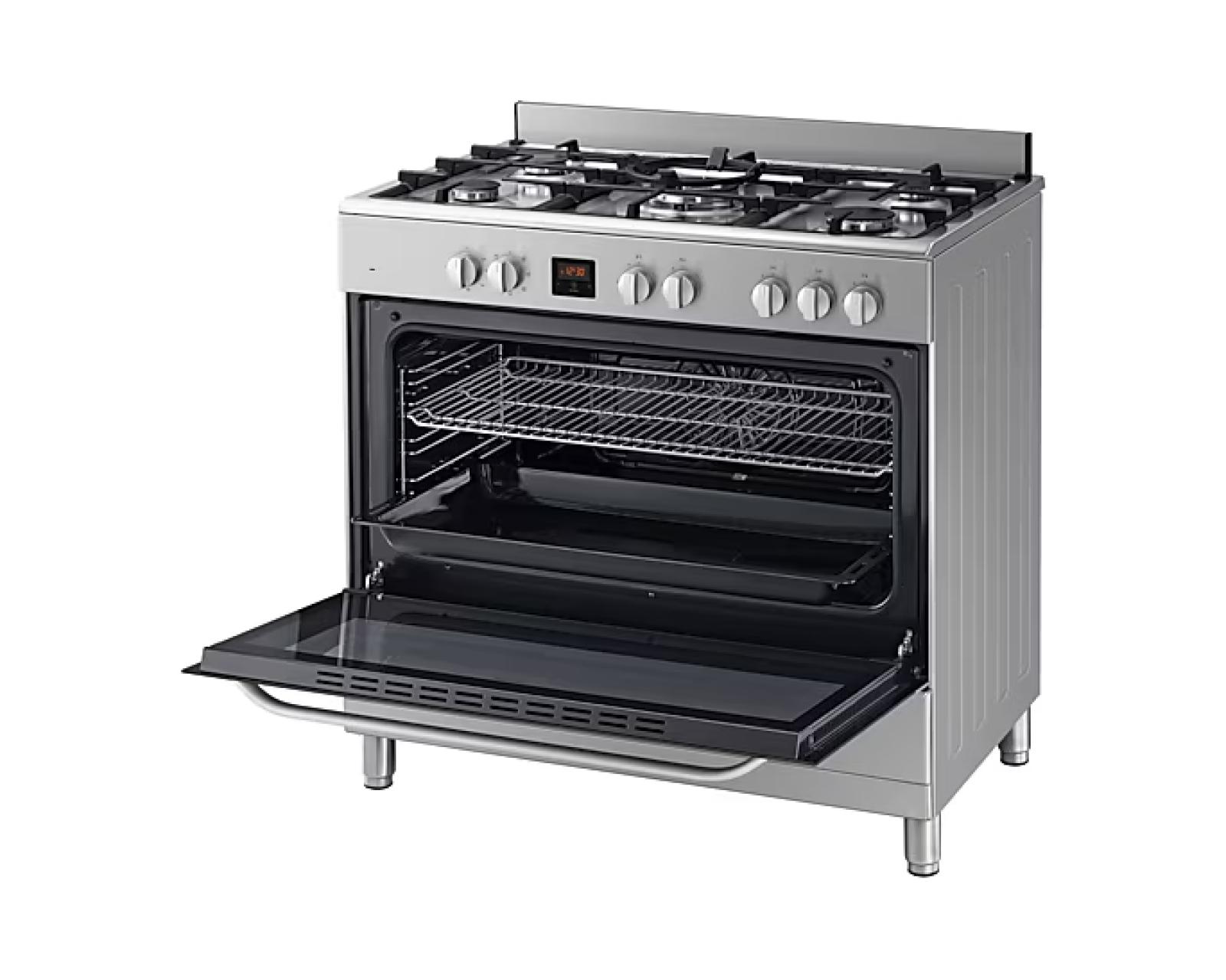 Samsung Stainless Steel Finish 5-platewith Triple Flame Wok PlateNY90T5010SS