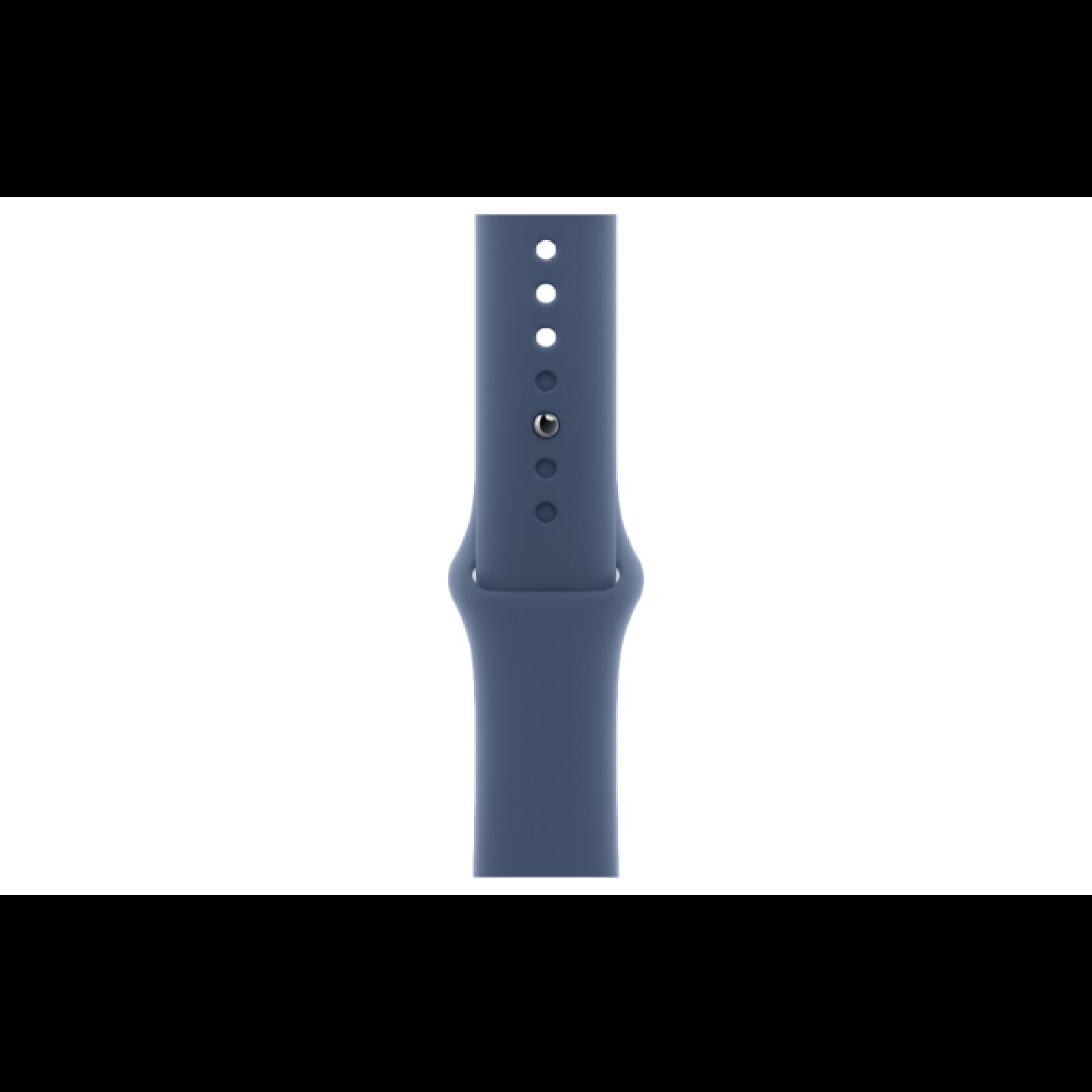 Apple Watch SE GPS 44mm Silver Aluminium Case with Denim Sport Band