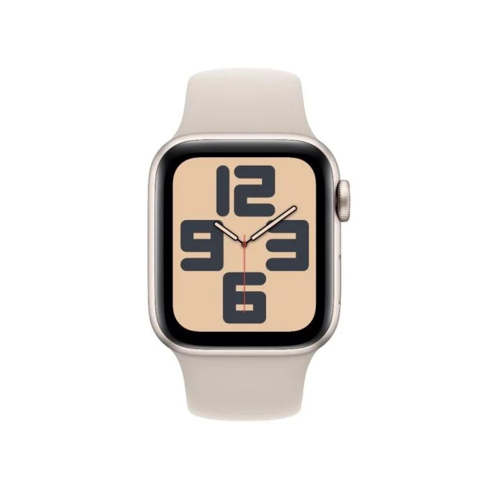 Apple Watch SE GPS 44mm Starlight Aluminium Case with Starlight Sport Band