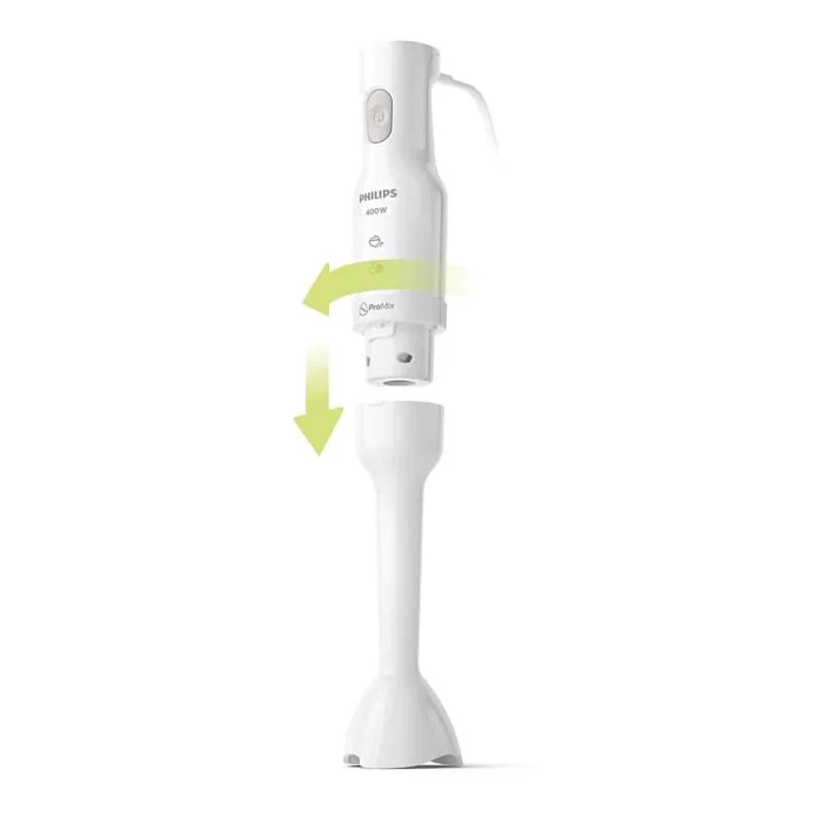 Philips ProMix Hand Blender 3000 Series - 400W, Anti-Splash, Beaker, Plastic, White - HR2520/00