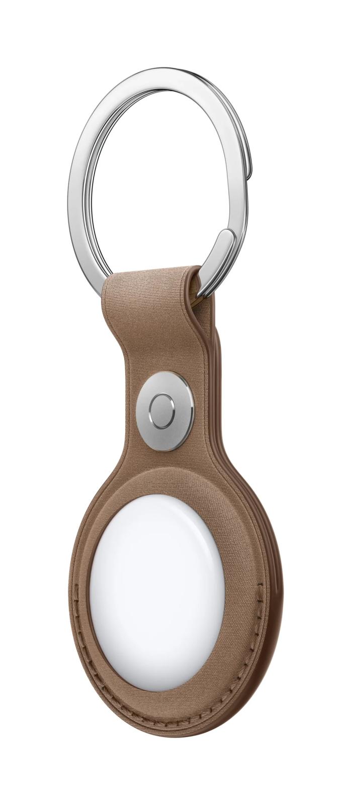 AirTag FineWoven Key Ring - Taupe