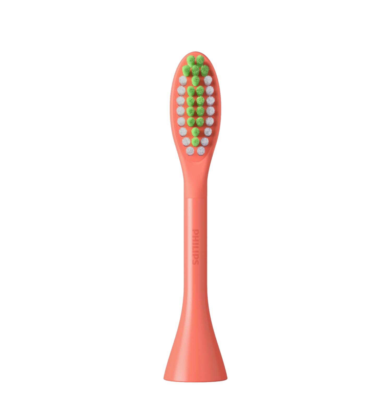 Philips One Replacement Brush Heads Standard - Coral - Pack of 2 Bh1022/01