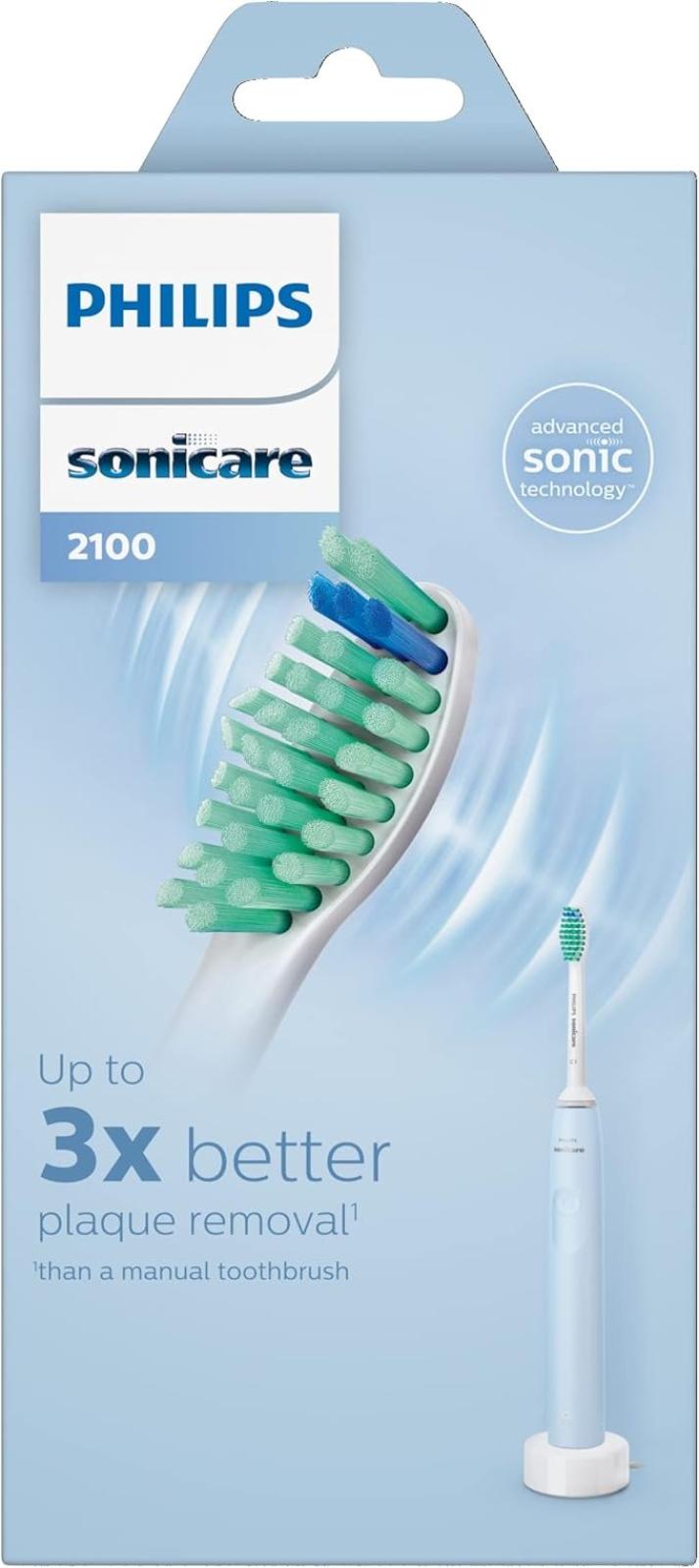 Philips Sonicare 2100 Series Sonic Electric Toothbrush - Light Blue Hx3651/12